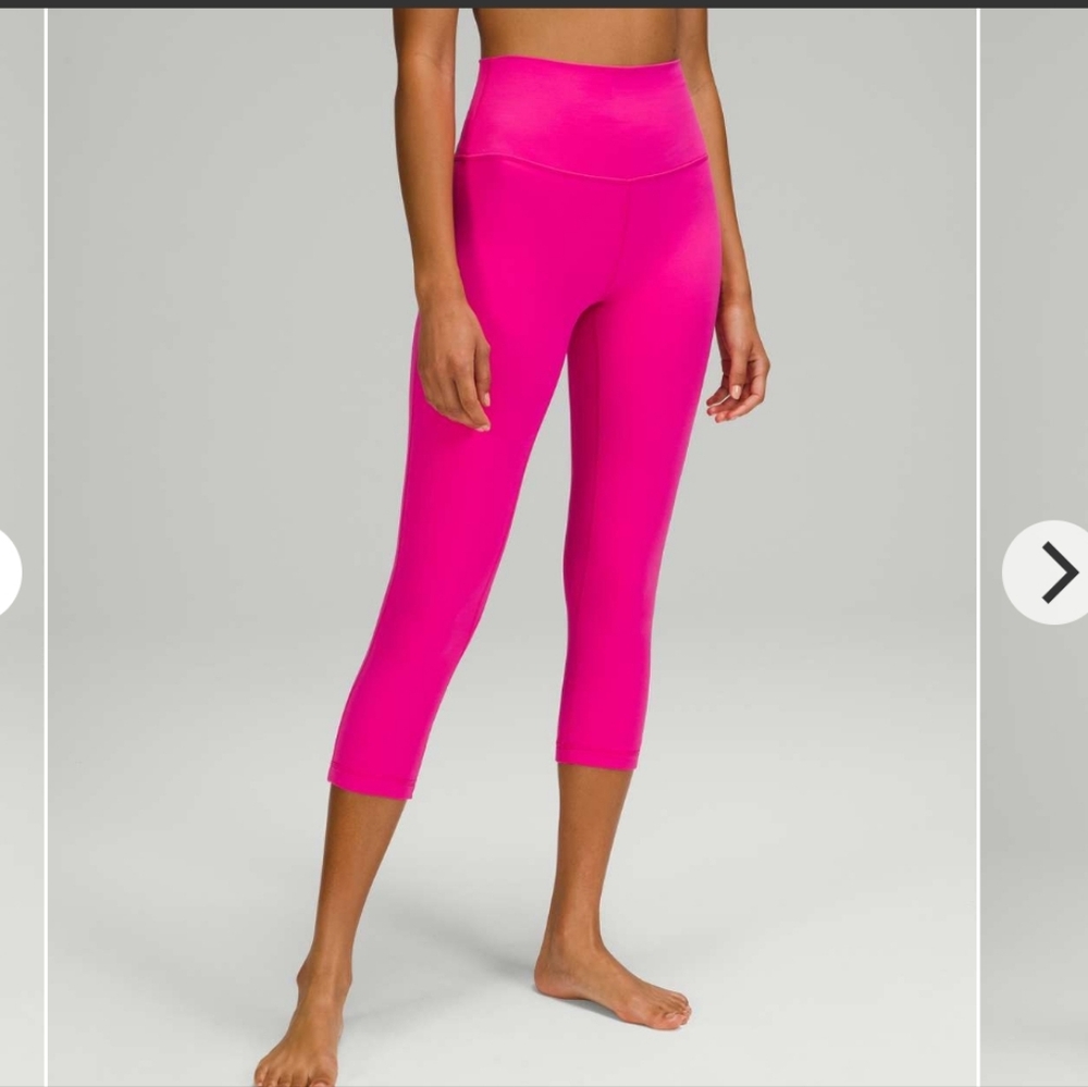 lululemon athletica High-Rise Cropped Leggings - Hot Pink